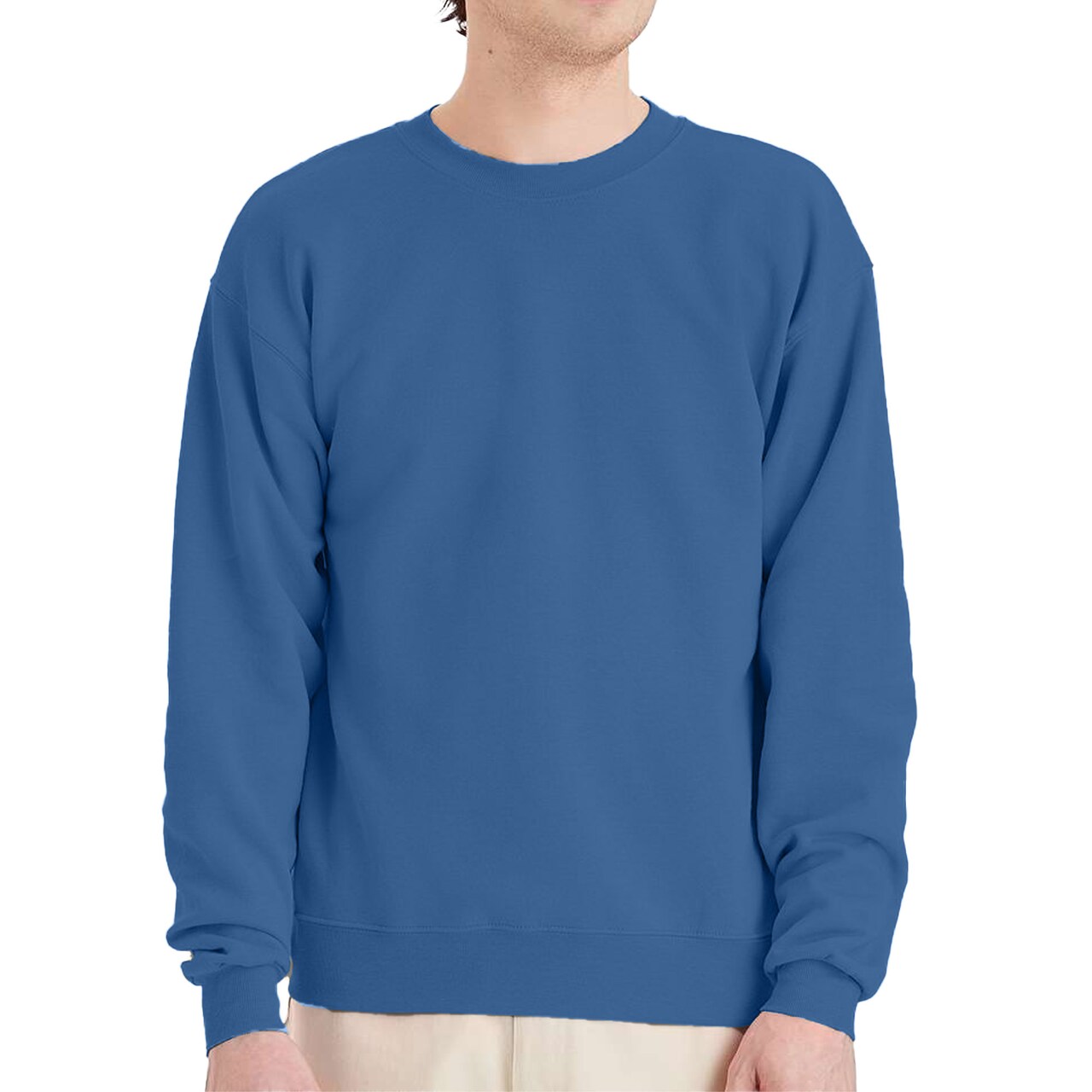 Hanes EcoSmart Unisex Crewneck Sweatshirt P160 Cotton-Poly Blend Fleece for Crafts